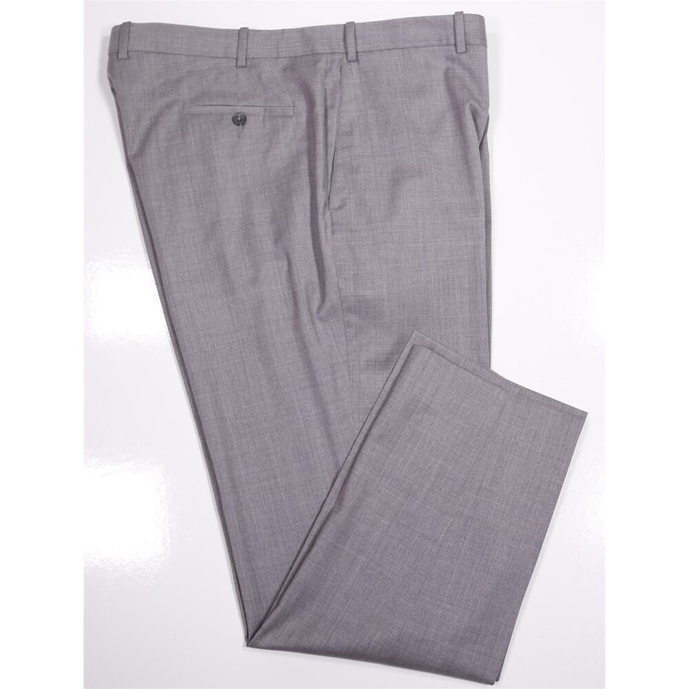 Peter Millar Solid Light Gray Wool Stretch Flat F… - image 1